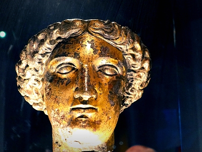 DSC01959  Roman Baths,  Head of Sulis Minerva