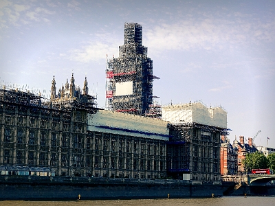 DSC00711  Parliment and Big Ben under renovation