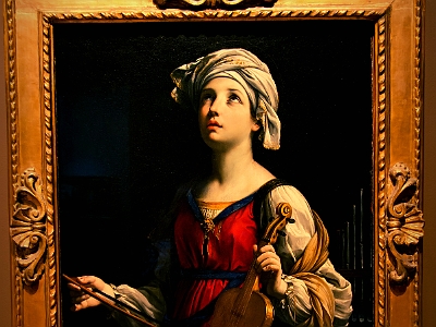 P7056042a   St. Cecilia , 1606  Oil on Canvas Guido Reni (Italian, 1575-1642)